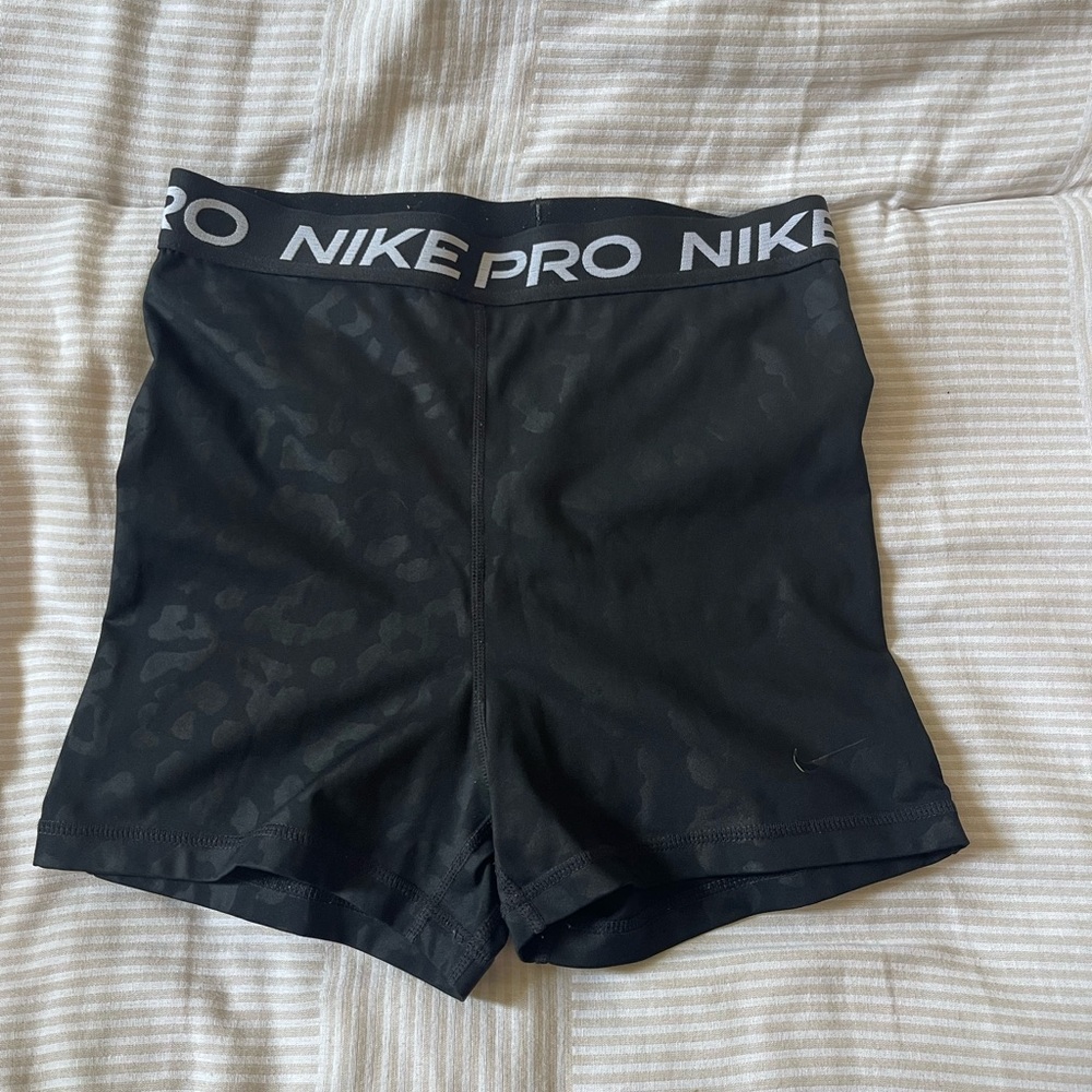 Nike Pro Black cheetah Biker Shorts